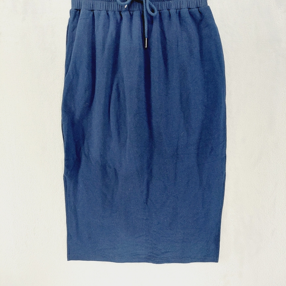 Caslon V-neck Knit Midi Dress Navy - Picture 3 of 7